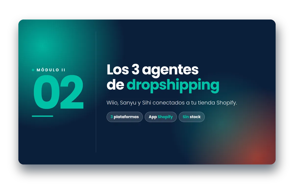 Bono: Los 3 agentes de dropshipping