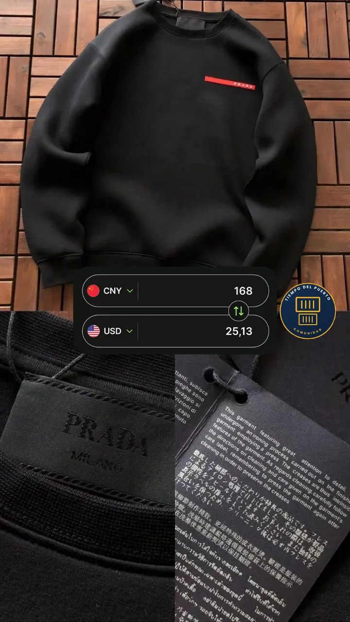 Sudadera de un catálogo de la lista